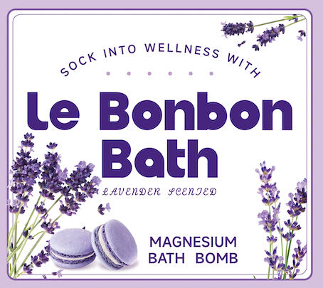 Le Bonbon Bath Magnesium Bath Bomb in Macaron Shape